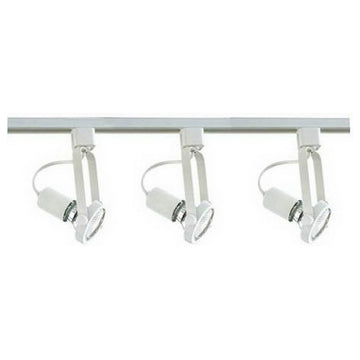 3-Light Gimbal Ring Track Kit, Quorum Off White