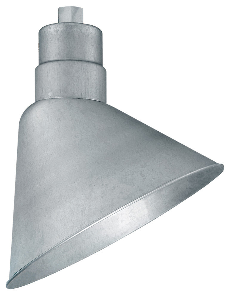 R Series Collection 1-Light 12" RLM Angle Shade, Galvanized