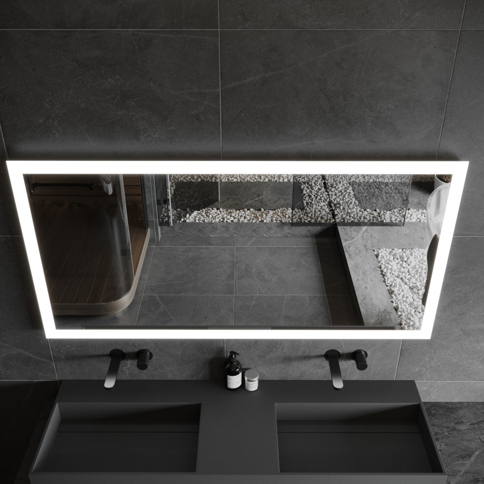 Gabriella Modern LED Bathroom Vanity Mirror, 30"x60"