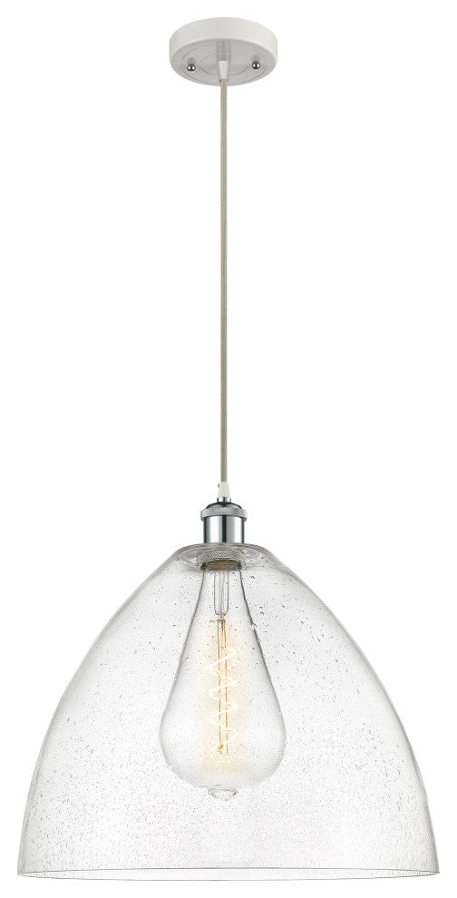 Innovations 516-1P-WPC-GBD-164-LED 1-Light Pendant, White, Polished Chrome