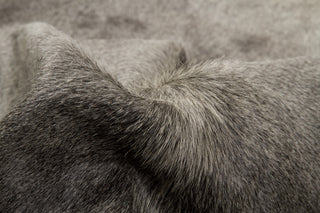 Natural Geneva Cowhide Rug, 6'x7', Gray