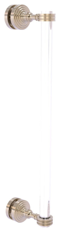 Pacific Grove 18" Dotted Accent Single Side Shower Door Pull, Antique Pewter