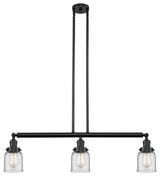 INNOVATIONS LIGHTING 213-BK-G52 Small Bell 3 Light Island Light