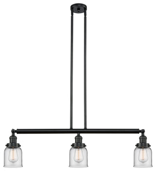 INNOVATIONS LIGHTING 213-BK-G52 Small Bell 3 Light Island Light