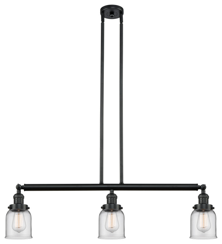 INNOVATIONS LIGHTING 213-BK-G52 Small Bell 3 Light Island Light