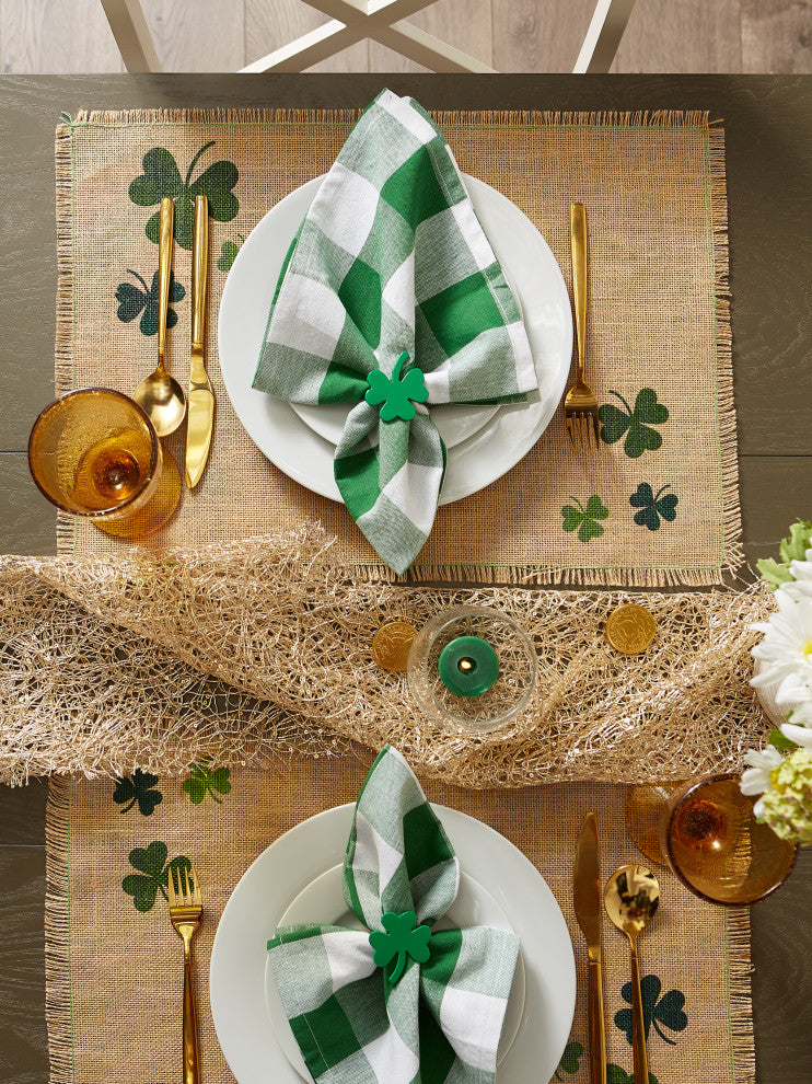 Shamrock Jute Placemat, Set of 6