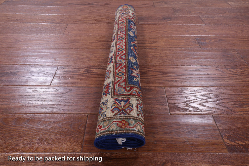2' 7" X 4' 4" Super Kazak Hand Knotted Rug - Q12953