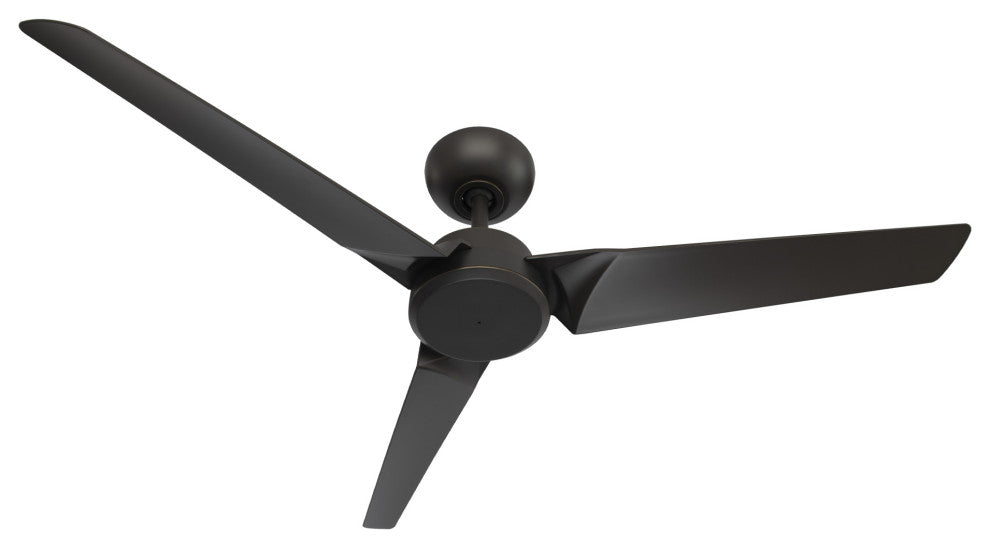 Roboto 3-Blade Smart Ceiling Fan 52" Oil Rubbed Bronze, Remote Control