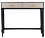 Safavieh Estella 2 Drawer Console Table, Black