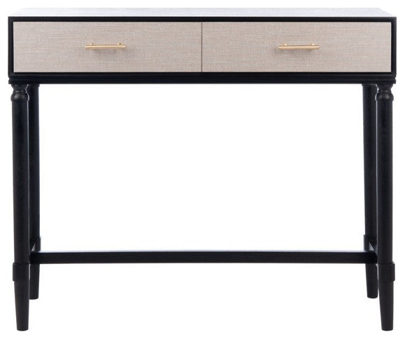 Safavieh Estella 2 Drawer Console Table, Black