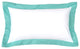 Powder Blue Flange Sham Pillow Cover, 12"x20"