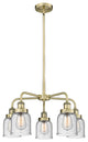 Innovations Cone 5 23" Chandelier Antique Brass