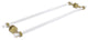 Pacific Beach 30" Dotted Back to Back Shower Door Towel Bar, Satin Brass