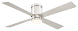 Kwartet 52" Indoor/Outdoor Ceiling Fan With LED Light Kit Brushed Nickel