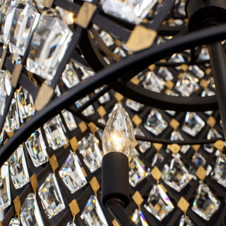 Windsor 21 Light Chandelier in Carbon/Havana Gold