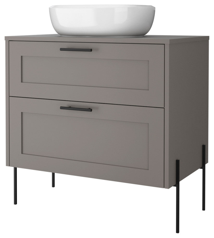 Svedin Deluxe 32" Bathroom Vanity, Taupe