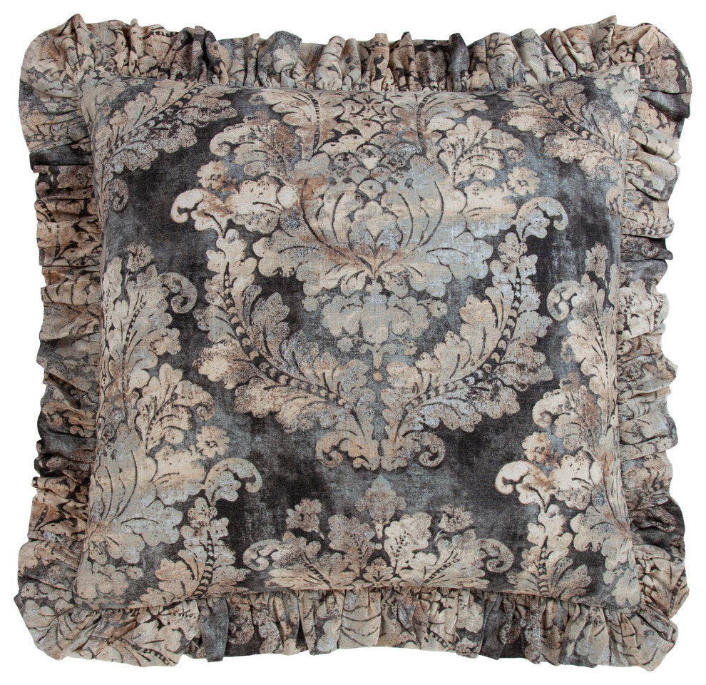 Victoria Ruffled Euro Sham, 27"x27"