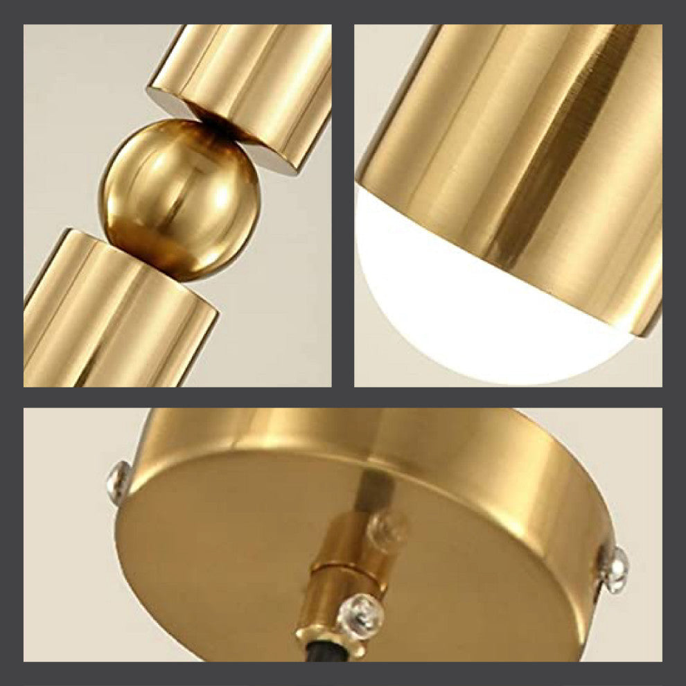 Modern Gold pendant Spotlight for Kitchen Island Lighting Acrylic Hanging Lights