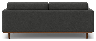 Morrison 89" Sofa and Ottoman Set, Woven-Blend Fabric, Charcoal Gray