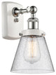 Innovations 916-1W-WPC-G64-LED 1-Light Sconce, White, Polished Chrome