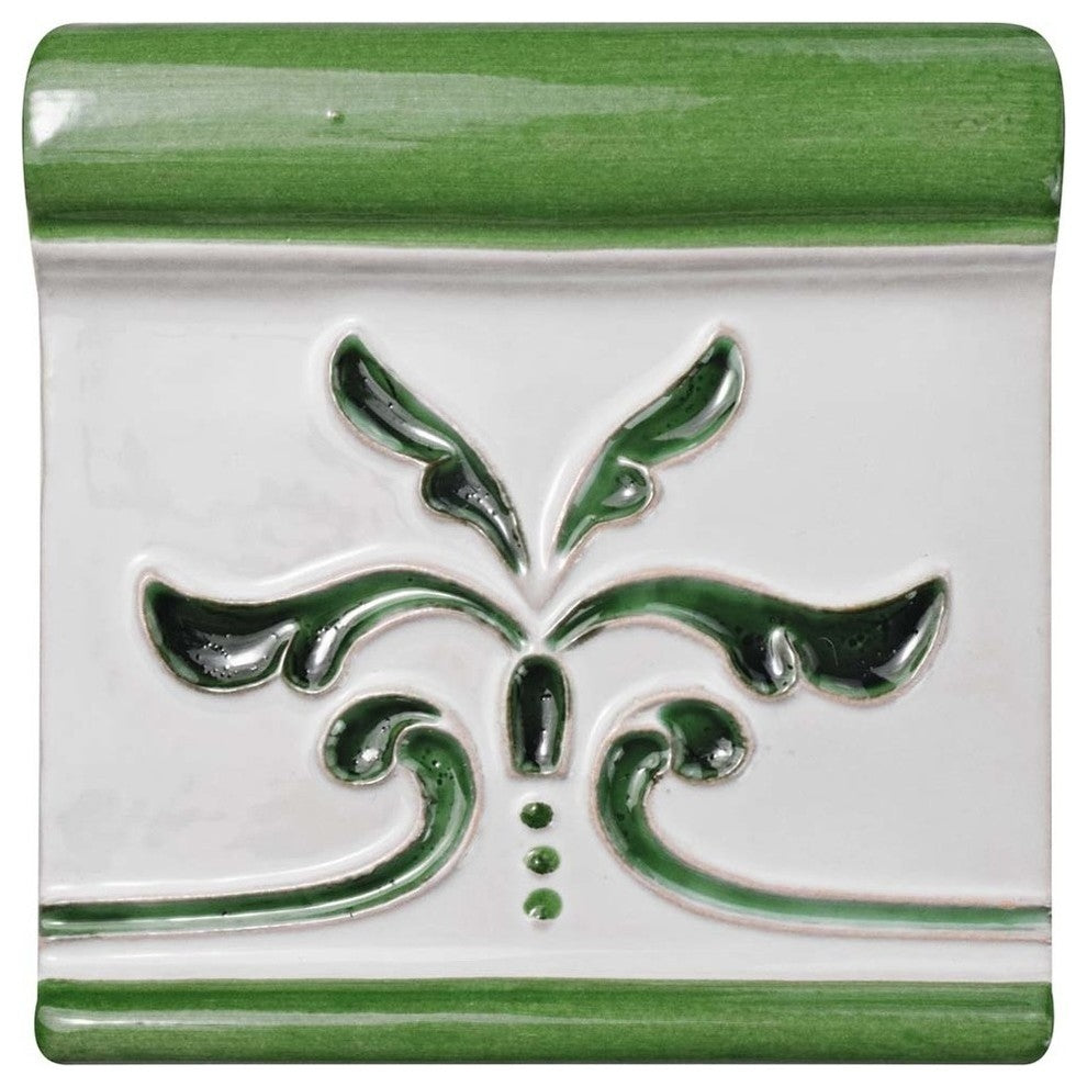 Novecento Friso Evoli Verdin Ceramic Wall Trim