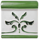 Novecento Friso Evoli Verdin Ceramic Wall Trim