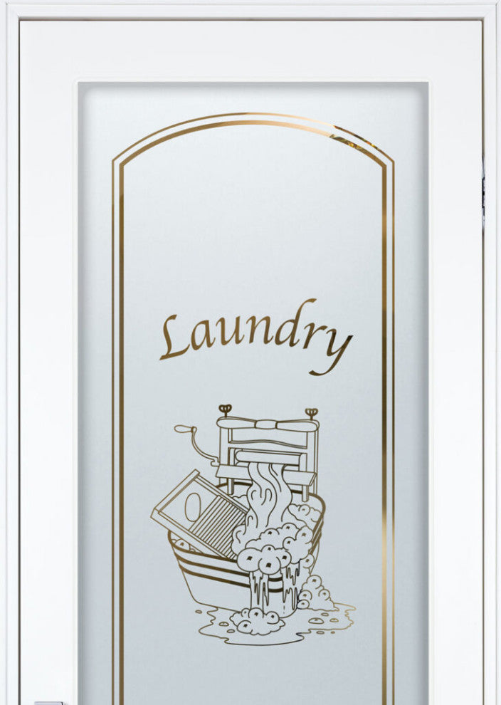 Laundry Door - Thru the Wringer - Primed - 30" x 84" - Knob on Left - Pull Open