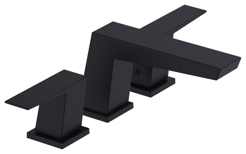 Mid-Town Two Handle Widespread Lavatory Faucet, Satin Black