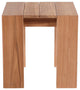 Tulum Teak Outdoor End Table, Natural