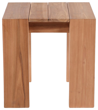 Tulum Teak Outdoor End Table, Natural