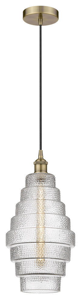 Innovations 616-1P-AB-G672-8 1-Light Mini Pendant, Antique Brass