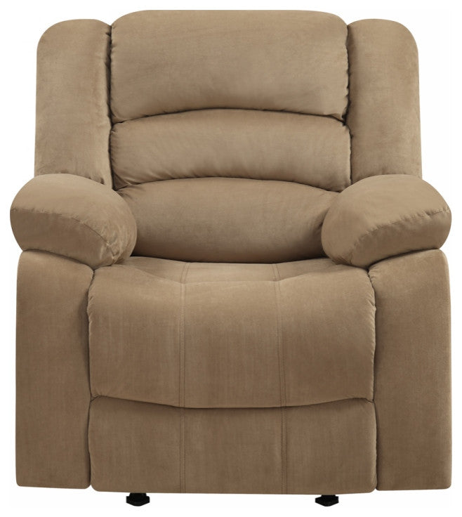 40" Contemporary Beige Fabric Chair