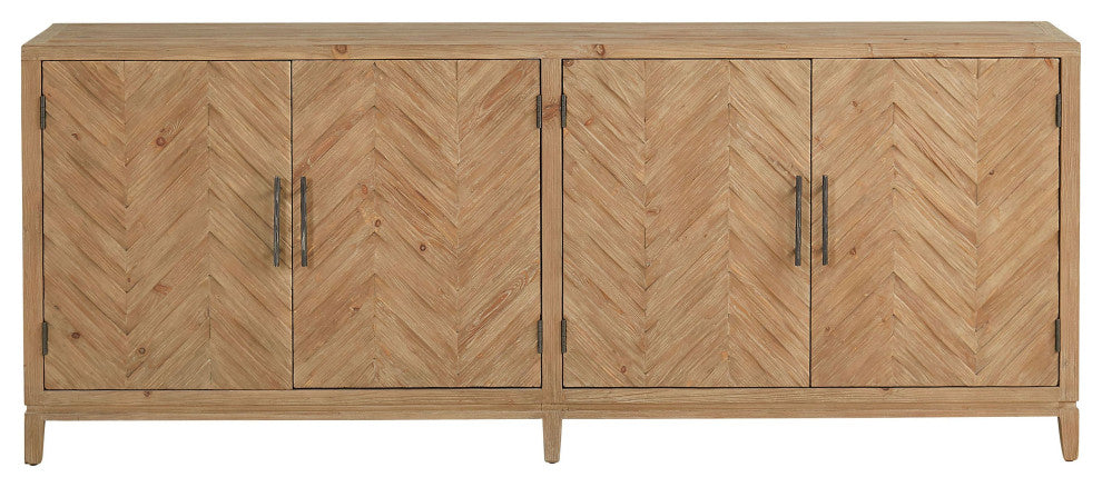 Bronx 84" 4-Door Sideboard, Brown