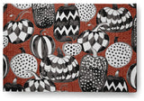 Pumpkins Galore Fall Design Chenille Area Rug, Burnt Orange, 4'x6'