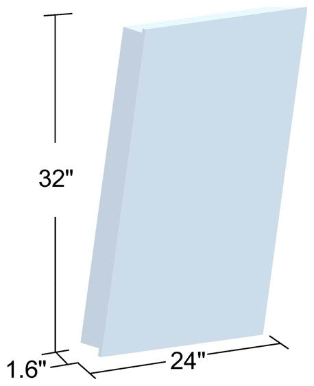 Rectangle Illuminated Bathroom/Vanity Wall Mirror, 24 Inch