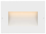 Hinkley Taper Landscape Light, Satin White, Horizontal Step Light