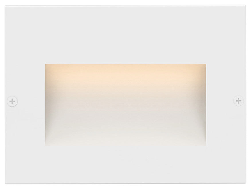Hinkley Taper Landscape Light, Satin White, Horizontal Step Light