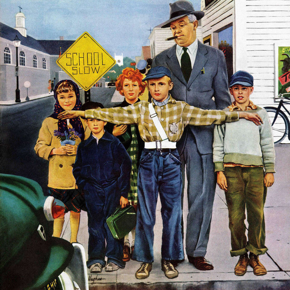 "Crossing Guard" Painting Print on Canvas by George Hughes