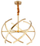 Arnasco | Creative Spherical Copper Crystal Chandelier, Clear Crystal, 26''