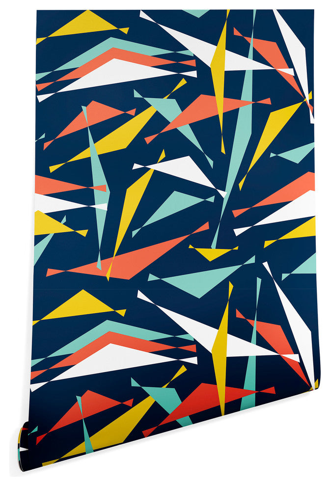 Deny Designs Heather Dutton Swizzlestick Party Girl Wallpaper, Blue, 2'x4'