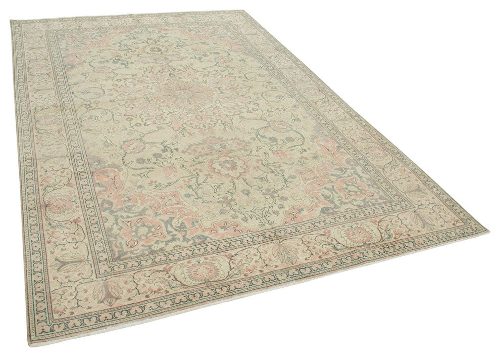 Rug N Carpet - Handmade Turkish 6' 4'' x 9' 6'' Unique Area Rug