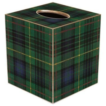 TB8242-Plaid Tissue Box Cover
