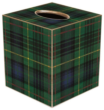TB8242-Plaid Tissue Box Cover