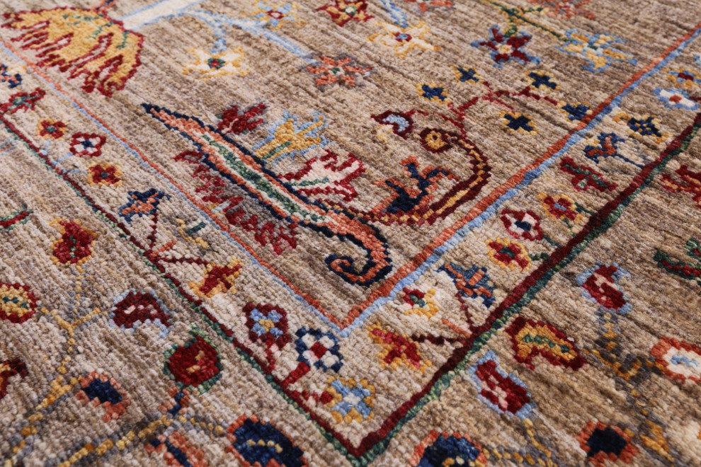 5' 8" X 7' 11" Hand Knotted Persian Tabriz Rug Q7619