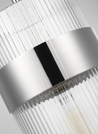 Geneva Large Pendant, Polished Nickel