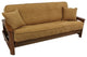 Double Corded Full Futon Cover Set, 2 18" Throw Pillows, 3-Piece, Mojito Lime