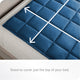 Weighted Blanket, Minky Fleece Dark Blue, 60"x80", 17lb