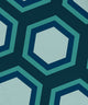 Geometric Decorative Napkin, Deep Sea, Seaside, Blue, Set of 4