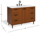 The Darby Bathroom Vanity, Teak, 48", Single Sink, Freestanding