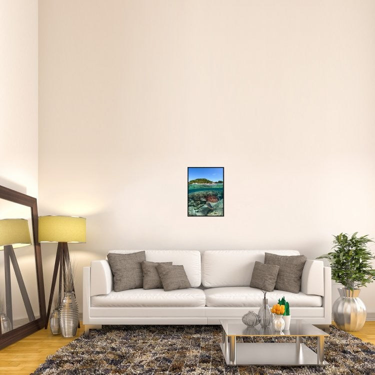 "Along Shore" Framed Canvas Giclee by Andrey Narchuk, 17x23"